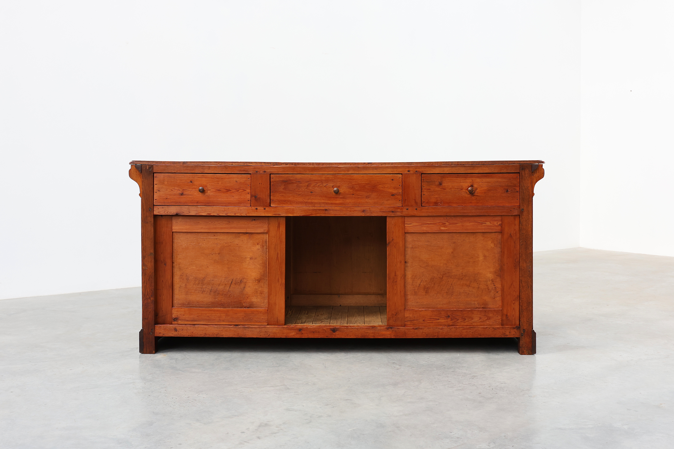 Large French Solid Oak Shop Counter or Bar Counter, Mid-19th Century, circa 1850thumbnail